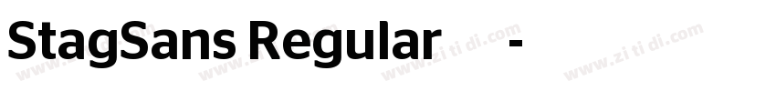 StagSans Regular 常规字体转换